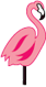 Small Flamingo Looking right