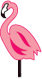 Small Flamingo Looking left
